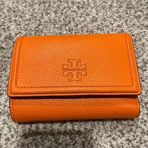 TORY BURCH leather flap wallet, THEA collection